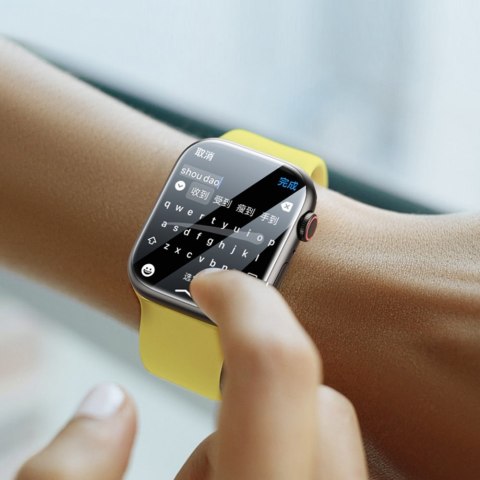 2x Folia ochronna NanoCrystal do Apple Watch 7/8/9 45mm + zestaw montażowy przezroczysta 2x Folia ochronna NanoCrystal do Apple Watch 7/8/9 45mm + zestaw montażowy przezroczysta