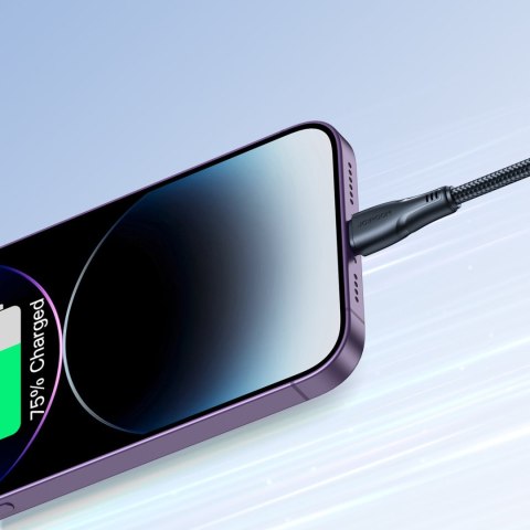 Kabel przewód do iPhone USB - Lightning 2.4A 0.25m czarny Kabel przewód do iPhone USB - Lightning 2.4A 0.25m czarny