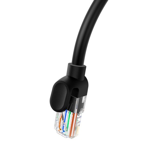 Kabel przewód sieciowy Ethernet Cat 5 RJ-45 1000Mb/s skrętka 0.5m czarny Kabel przewód sieciowy Ethernet Cat 5 RJ-45 1000Mb/s skrętka 0.5m czarny