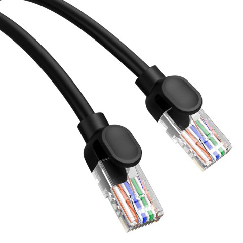 Kabel przewód sieciowy Ethernet Cat 5 RJ-45 1000Mb/s skrętka 0.5m czarny Kabel przewód sieciowy Ethernet Cat 5 RJ-45 1000Mb/s skrętka 0.5m czarny