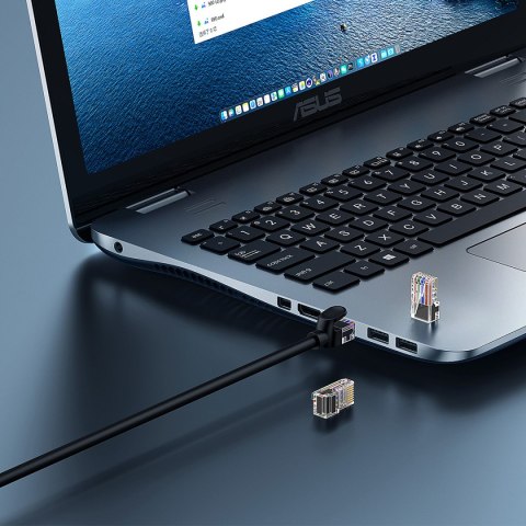 Kabel przewód sieciowy Ethernet Cat 5 RJ-45 1000Mb/s skrętka 3m czarny Kabel przewód sieciowy Ethernet Cat 5 RJ-45 1000Mb/s skrętka 3m czarny