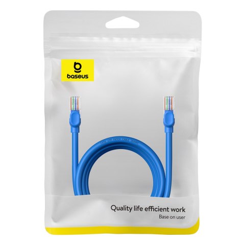 Kabel przewód sieciowy Ethernet Cat 6 RJ-45 1000Mb/s skrętka 3m niebieski Kabel przewód sieciowy Ethernet Cat 6 RJ-45 1000Mb/s skrętka 3m niebieski