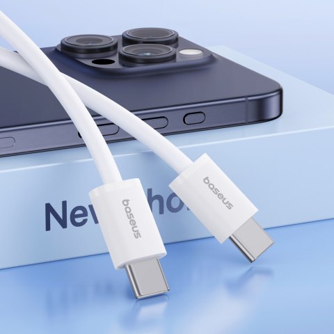 Kabel przewód USB-C 30W PD 480Mb/s Superior Series ll 2m biały Kabel przewód USB-C 30W PD 480Mb/s Superior Series ll 2m biały