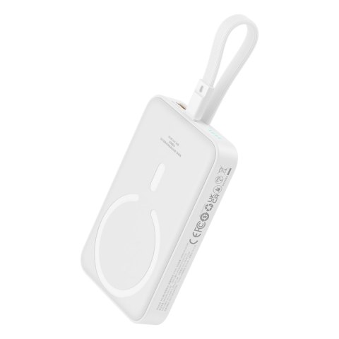 Mini Powerbank MagSafe 10000mAh 20W z kablem Lightning do iPhone 0.3m biały Mini Powerbank MagSafe 10000mAh 20W z kablem Lightning do iPhone 0.3m biały