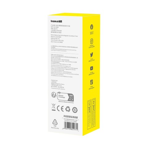 Minutnik timer cyfrowy magnetyczny z funkcją stopera Heyo Series czarny Minutnik timer cyfrowy magnetyczny z funkcją stopera Heyo Series czarny