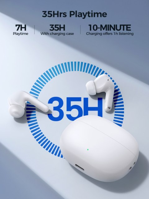 Słuchawki bezprzewodowe TWS Funpods Series JR-FB3 Bluetooth 5.3 białe Słuchawki bezprzewodowe TWS Funpods Series JR-FB3 Bluetooth 5.3 białe