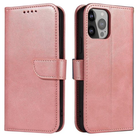 Pokrowiec etui z klapką i portfelem do Xiaomi Redmi Note 12 5G / Poco X5 5G Magnet Case różowe Pokrowiec etui z klapką i portfelem do Xiaomi Redmi Note 12 5G / Poco X5 5G Magnet Case różowe