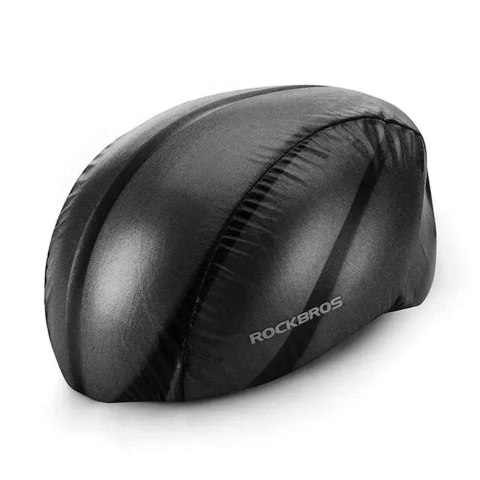 Pokrowiec przeciwdeszczowy na kask rowerowy czarny Pokrowiec przeciwdeszczowy na kask rowerowy czarny
