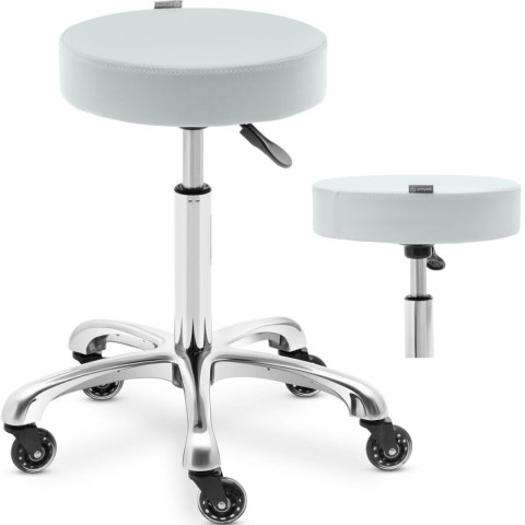 Taboret stołek kosmetyczny obrotowy na kółkach WORCESTER - pistacjowy Taboret stołek kosmetyczny obrotowy na kółkach WORCESTER - pistacjowy