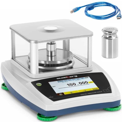 Waga laboratoryjna analityczna ze szklaną osłoną panelem dotykowym LCD 300 g / 0.001 g Waga laboratoryjna analityczna ze szklaną osłoną panelem dotykowym LCD 300 g / 0.001 g