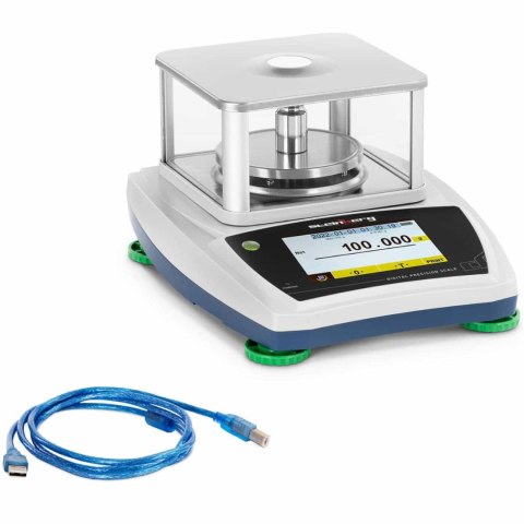 Waga laboratoryjna analityczna ze szklaną osłoną panelem dotykowym LCD 300 g / 0.001 g Waga laboratoryjna analityczna ze szklaną osłoną panelem dotykowym LCD 300 g / 0.001 g