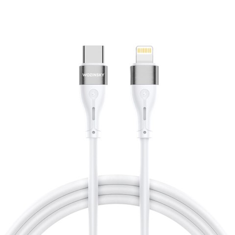 Kabel przewód do iPhone USB-C - Lightning PD 27W 1m biały Kabel przewód do iPhone USB-C - Lightning PD 27W 1m biały