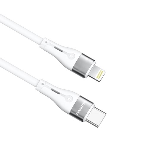 Kabel przewód do iPhone USB-C - Lightning PD 27W 1m biały Kabel przewód do iPhone USB-C - Lightning PD 27W 1m biały