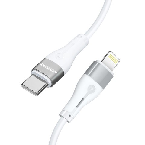 Kabel przewód do iPhone USB-C - Lightning PD 27W 1m biały Kabel przewód do iPhone USB-C - Lightning PD 27W 1m biały