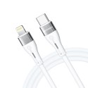Kabel przewód do iPhone USB-C - Lightning PD 27W 1m biały