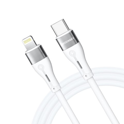 Kabel przewód do iPhone USB-C - Lightning PD 27W 1m biały Kabel przewód do iPhone USB-C - Lightning PD 27W 1m biały