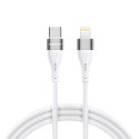 Kabel przewód do iPhone USB-C - Lightning PD 27W 2m biały