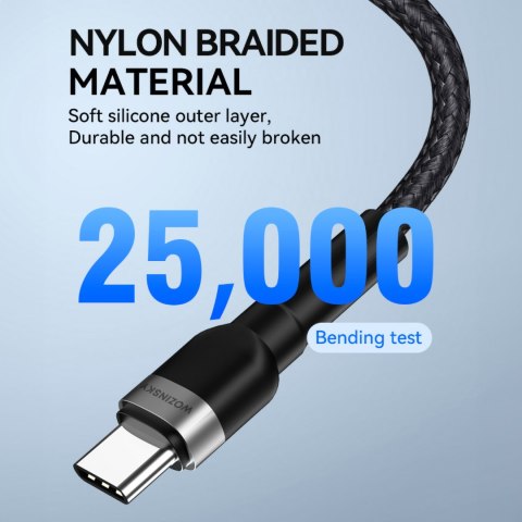 Kabel przewód do iPhone USB-C - Lightning PD 30W 1m czarny Kabel przewód do iPhone USB-C - Lightning PD 30W 1m czarny
