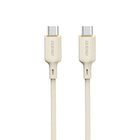 Kabel przewód wzmacniany SR USB-C - USB-C 100W 2m beżowy Kabel przewód wzmacniany SR USB-C - USB-C 100W 2m beżowy