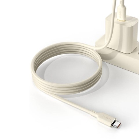 Kabel przewód wzmacniany SR do iPhone USB-C - Lightning 30W 2m beżowy Kabel przewód wzmacniany SR do iPhone USB-C - Lightning 30W 2m beżowy