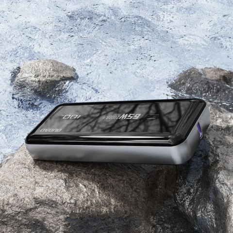 Powerbank 20000mAh 65W 1x USB-C 2x USB-A z wyświetlaczem czarny Powerbank 20000mAh 65W 1x USB-C 2x USB-A z wyświetlaczem czarny