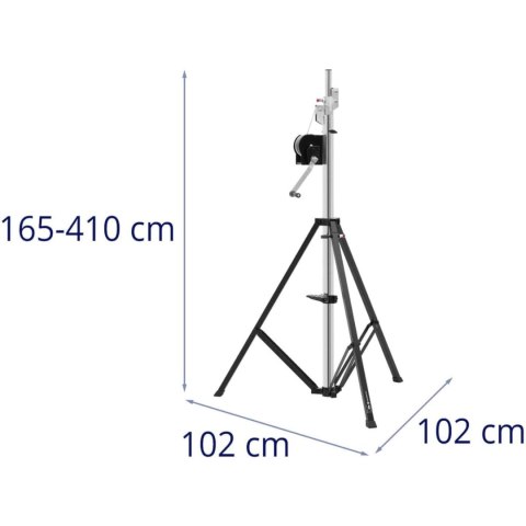 Statyw do oświetlenia głośników sceniczny DJ 165-410 cm do 80 kg Statyw do oświetlenia głośników sceniczny DJ 165-410 cm do 80 kg