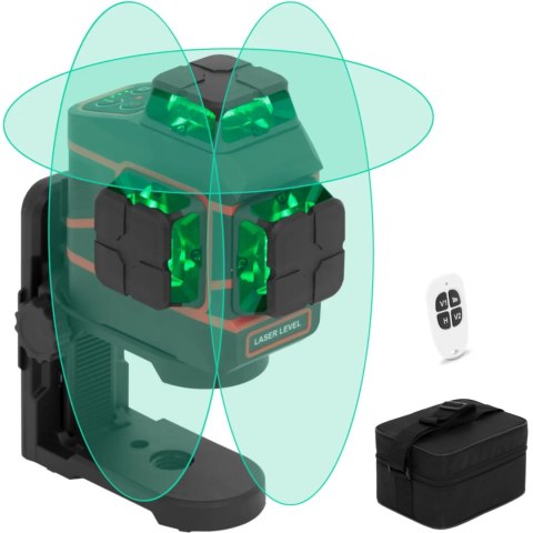 Laser krzyżowy samopoziomujący 360 stopni z pilotem 30 m Laser krzyżowy samopoziomujący 360 stopni z pilotem 30 m