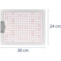 Lampa do uprawy wzrostu roślin pełne spektrum 30 x 24 cm 234 LED 1000 W srebrna