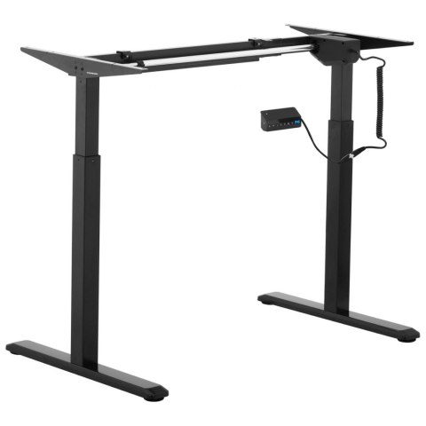 Stelaż rama biurka z elektryczną regulacją wysokości 73-123 cm do 80 kg CZARNY Stelaż rama biurka z elektryczną regulacją wysokości 73-123 cm do 80 kg CZARNY