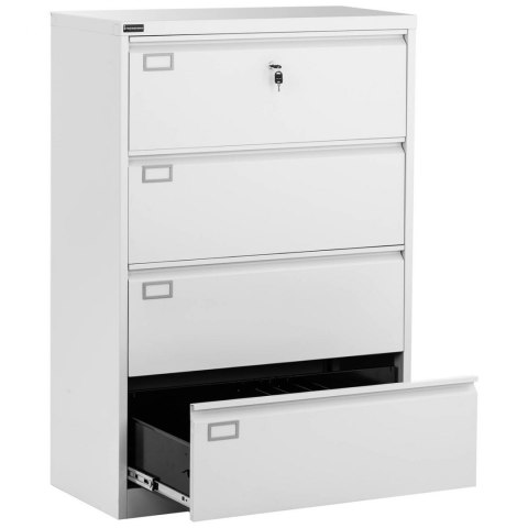 Szafa kartotekowa biurowa metalowa do kartotek dokumentów A4/F4 4 szuflady Szafa kartotekowa biurowa metalowa do kartotek dokumentów A4/F4 4 szuflady
