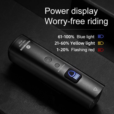 Lampka rowerowa przednia 1000lm 5 trybów pracy latarka wodoodporna USB Lampka rowerowa przednia 1000lm 5 trybów pracy latarka wodoodporna USB