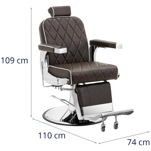 Fotel fryzjerski barberski kosmetyczny do tatuażu regulowany Physa FOXLEY - brązowy Fotel fryzjerski barberski kosmetyczny do tatuażu regulowany Physa FOXLEY - brązowy