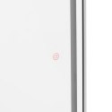 Konsola konsoleta fryzjerska lustro z oświetleniem LED ośmiokątne 180 x 70 cm - srebrne