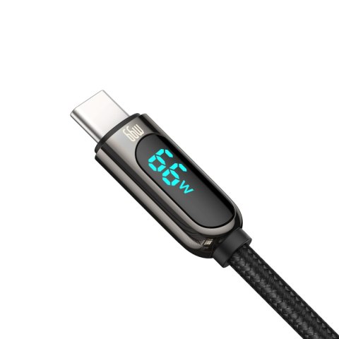 Kabel przewód Display Fast Charging Data USB-A - USB-C 66W 1m - czarny Kabel przewód Display Fast Charging Data USB-A - USB-C 66W 1m - czarny