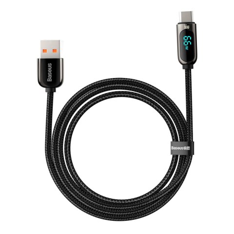Kabel przewód Display Fast Charging Data USB-A - USB-C 66W 1m - czarny Kabel przewód Display Fast Charging Data USB-A - USB-C 66W 1m - czarny