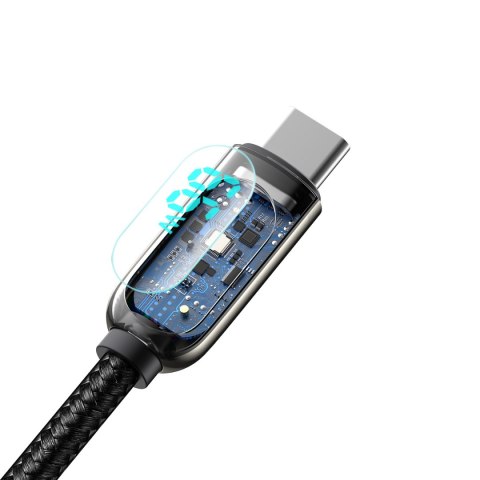 Kabel przewód Display Fast Charging Data USB-A - USB-C 66W 1m - czarny Kabel przewód Display Fast Charging Data USB-A - USB-C 66W 1m - czarny