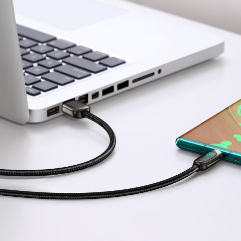 Kabel przewód Display Fast Charging Data USB-A - USB-C 66W 1m - czarny Kabel przewód Display Fast Charging Data USB-A - USB-C 66W 1m - czarny