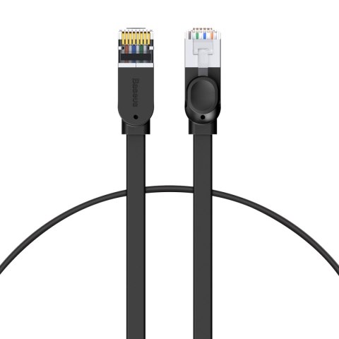 Kabel sieciowy RJ45 płaski High Speed Ethernet CAT6 3m - czarny Kabel sieciowy RJ45 płaski High Speed Ethernet CAT6 3m - czarny