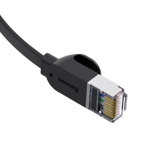 Kabel sieciowy RJ45 płaski High Speed Ethernet CAT6 3m - czarny Kabel sieciowy RJ45 płaski High Speed Ethernet CAT6 3m - czarny