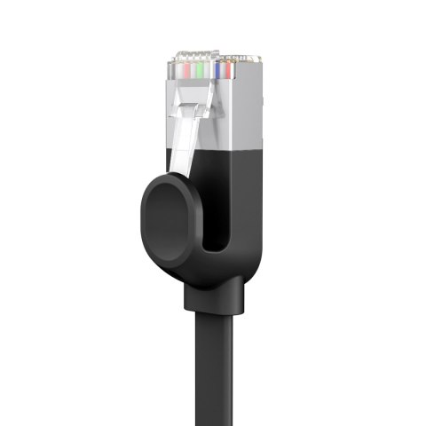 Kabel sieciowy RJ45 płaski High Speed Ethernet CAT6 3m - czarny Kabel sieciowy RJ45 płaski High Speed Ethernet CAT6 3m - czarny