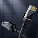 Kabel sieciowy RJ45 płaski High Speed Ethernet CAT6 3m - czarny