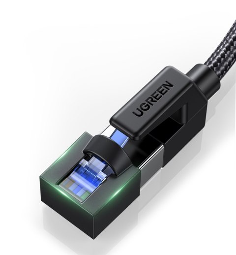 Kabel sieciowy patchcord Ethernet RJ45 Cat8 miedziany rdzeń 1.5m - czarny Kabel sieciowy patchcord Ethernet RJ45 Cat8 miedziany rdzeń 1.5m - czarny
