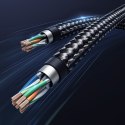 Kabel sieciowy patchcord Ethernet RJ45 Cat8 miedziany rdzeń 1.5m - czarny