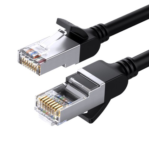 Kabel sieciowy patchcord RJ45 Ethernet Cat 6 U/UTP okrągły 3m - czarny Kabel sieciowy patchcord RJ45 Ethernet Cat 6 U/UTP okrągły 3m - czarny