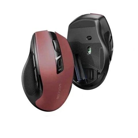 Mysz myszka optyczna bezprzewodowa USB 2.4GHz 4000 DPI - czerwona Mysz myszka optyczna bezprzewodowa USB 2.4GHz 4000 DPI - czerwona