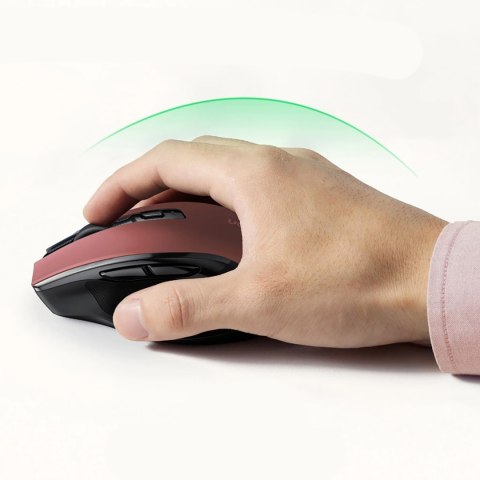 Mysz myszka optyczna bezprzewodowa USB 2.4GHz 4000 DPI - czerwona Mysz myszka optyczna bezprzewodowa USB 2.4GHz 4000 DPI - czerwona
