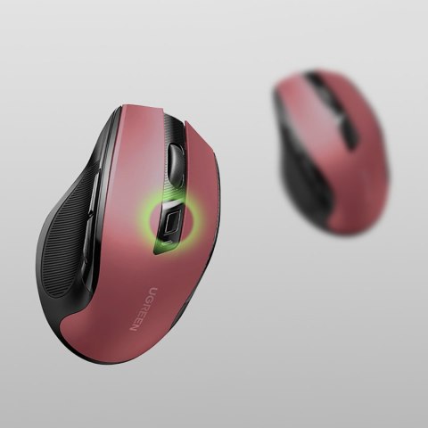 Mysz myszka optyczna bezprzewodowa USB 2.4GHz 4000 DPI - czerwona Mysz myszka optyczna bezprzewodowa USB 2.4GHz 4000 DPI - czerwona