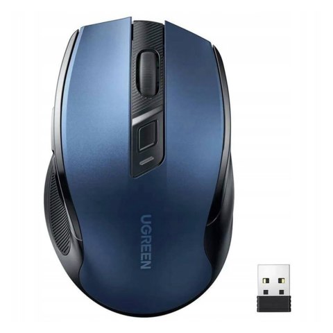 Mysz myszka optyczna bezprzewodowa USB 2.4GHz 4000 DPI - niebieska Mysz myszka optyczna bezprzewodowa USB 2.4GHz 4000 DPI - niebieska