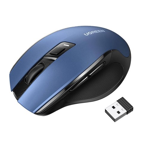 Mysz myszka optyczna bezprzewodowa USB 2.4GHz 4000 DPI - niebieska Mysz myszka optyczna bezprzewodowa USB 2.4GHz 4000 DPI - niebieska
