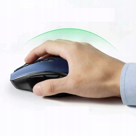 Mysz myszka optyczna bezprzewodowa USB 2.4GHz 4000 DPI - niebieska Mysz myszka optyczna bezprzewodowa USB 2.4GHz 4000 DPI - niebieska
